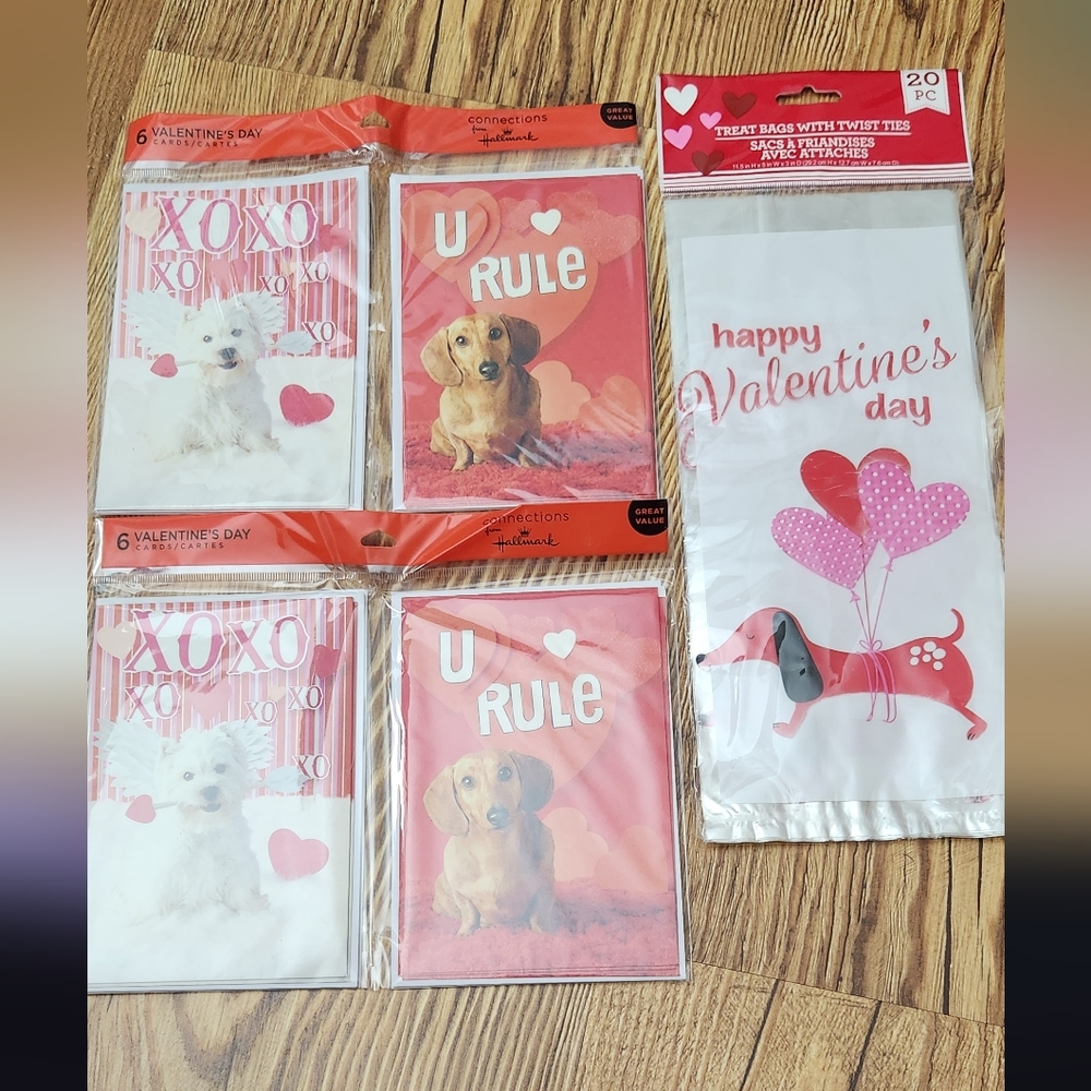 Valentine's Day Cards & Gift Bags Dachshund Dog